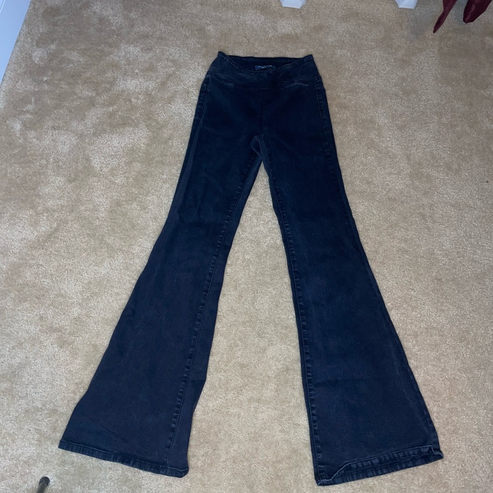 Aeropostale Black Pull-On Flare Jeans